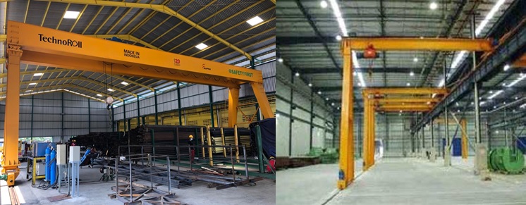 Semi Gantry Crane Area Indoor